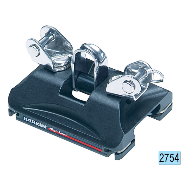 22 mm Small Boat CB Traveler Car - Pivoting Shackle & Control Tangs