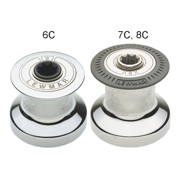Chrome Standard Winches  -  Single Speed