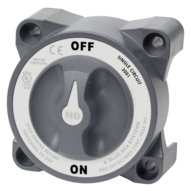 Heavy Duty Battery Selector Switch - 4 Positions