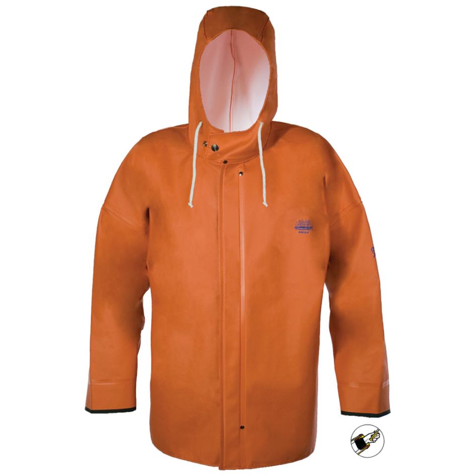 HOODED F/W JACKET ORANGE W/CUFF L
