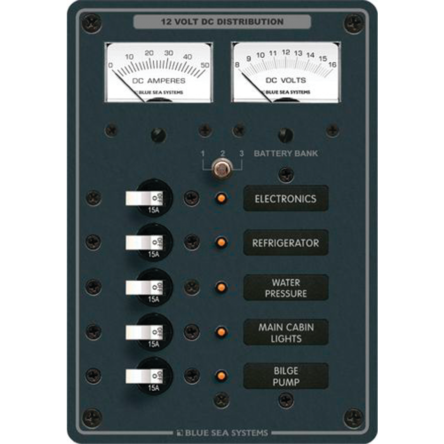 DC 5 Position Circuit Breaker Panel