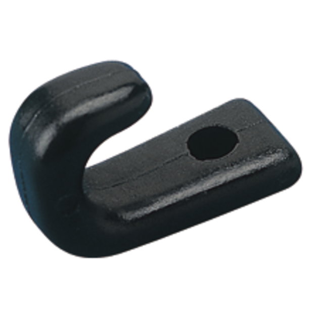 NYLON LASHING HOOKS-BLACK 1 HOLE