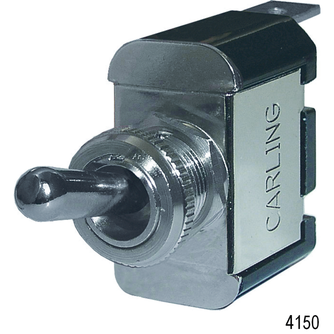 WeatherDeck Toggle Switch, Single - OFF-(ON)