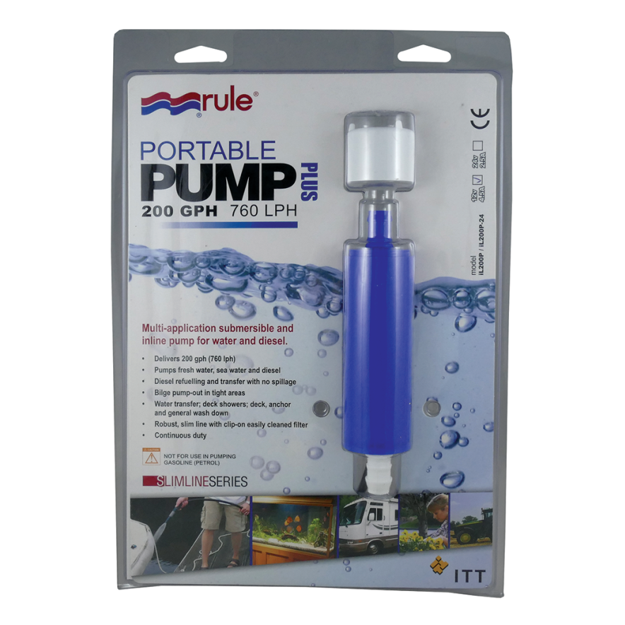 Portable In-Line Submersible 12V Pump
