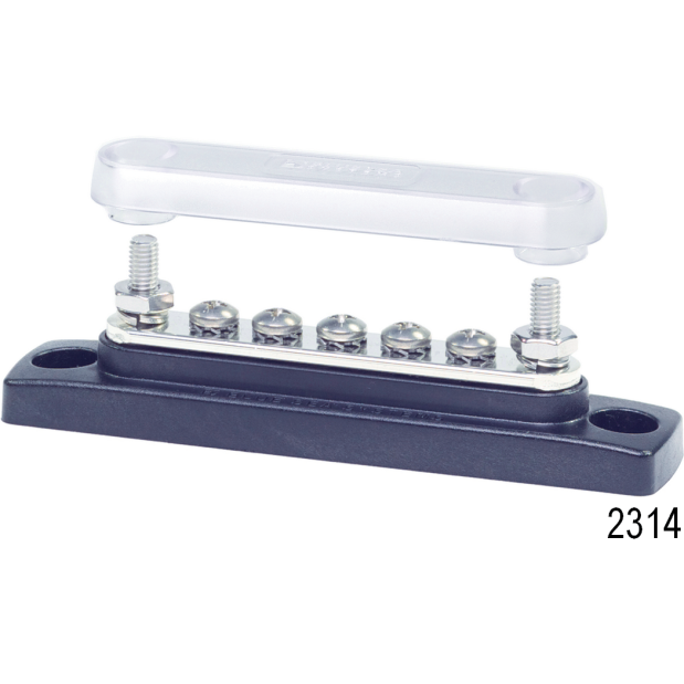 MiniBus 100 Ampere Common Buses - with Cover, MiniBus 4 x 10-24 Stud Terminal w/Cover