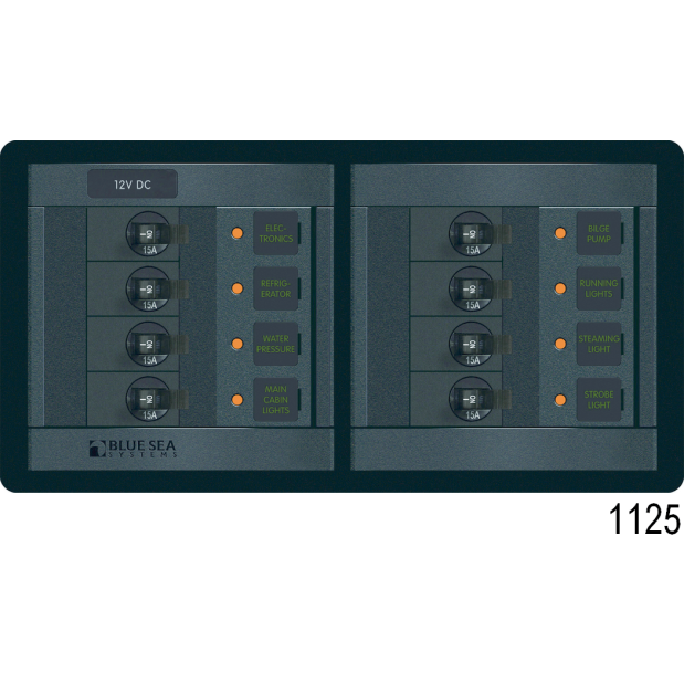 360 Panel Systems DC - 8 Positions with Digital Multimeter, Rocker