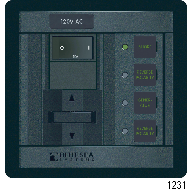 Triple M-Series Single Circuit On-Off Battery Switch Bank, Dual Battery Bank Panel with (3) m-Series Switches - Vertical