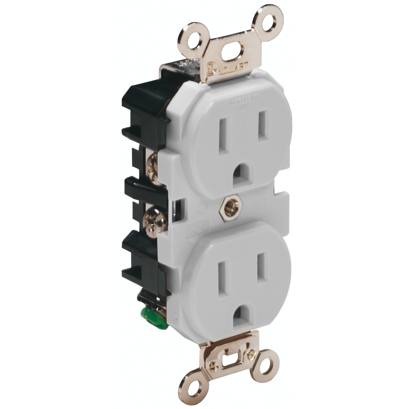 15A 125V GRY STRAIGHT BLADE RECEPTACLE