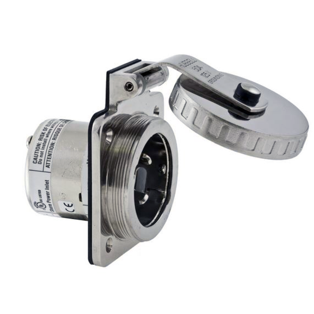 50A 125V Shore Power Inlet - Stainless Steel