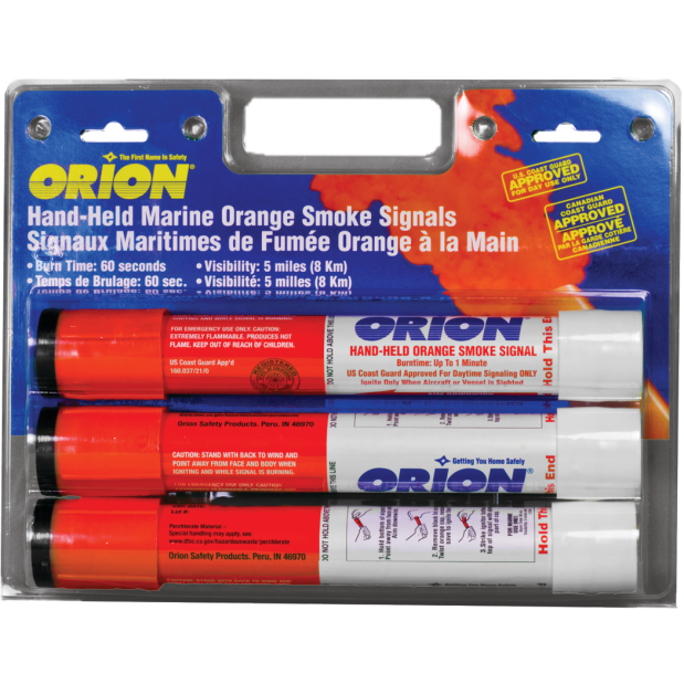 Handheld Marine Orange Smoke Signals