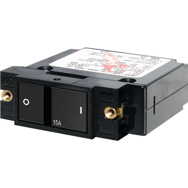 AC&frasl;DC Single Pole Flat Rocker Circuit Breakers
