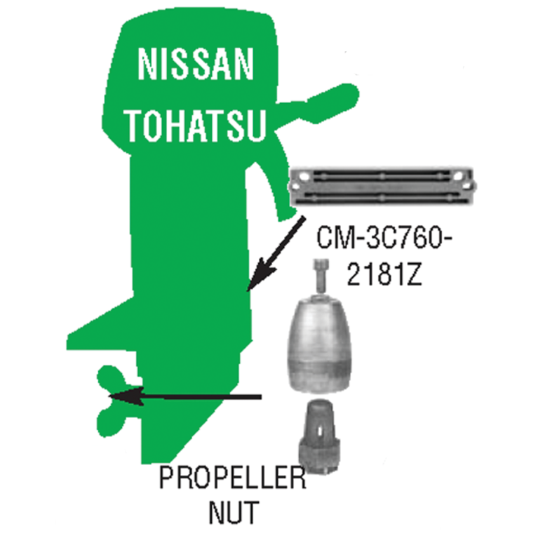 Nissan&frasl;Tohatsu Anodes - Zinc