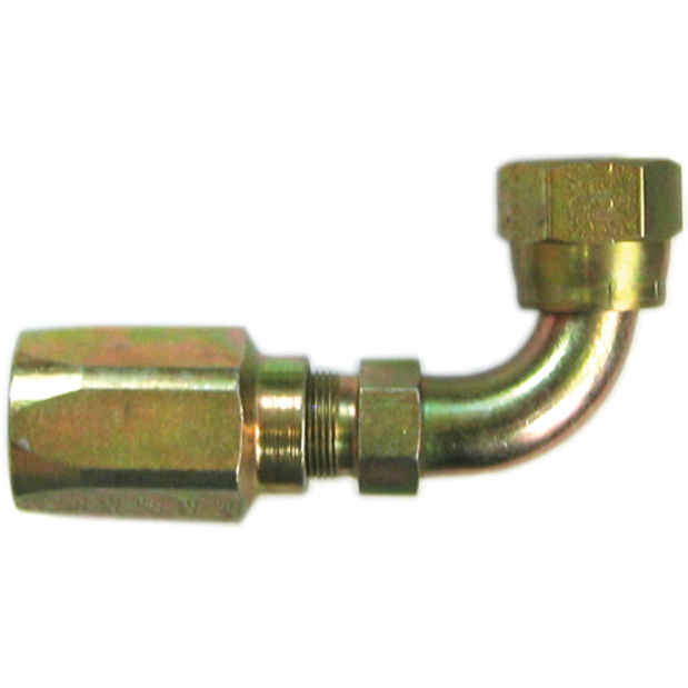 Female Elbow Swivel Re-Useable Hose Adapter