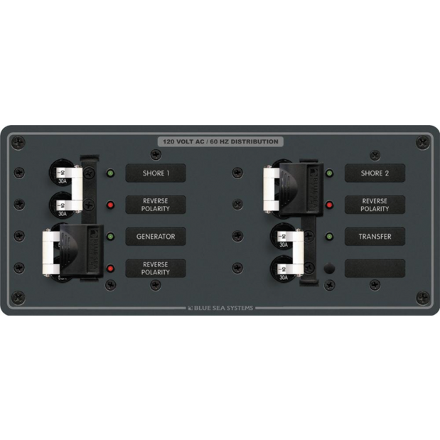 3 Sources Selector/AC Main Circuit Breaker Panel
