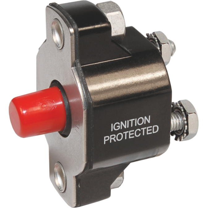 Push-Button Re-Set Thermal Circuit Breakers
