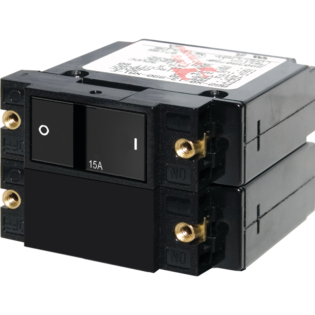 AC/DC Double Pole Flat Rocker Circuit Breakers