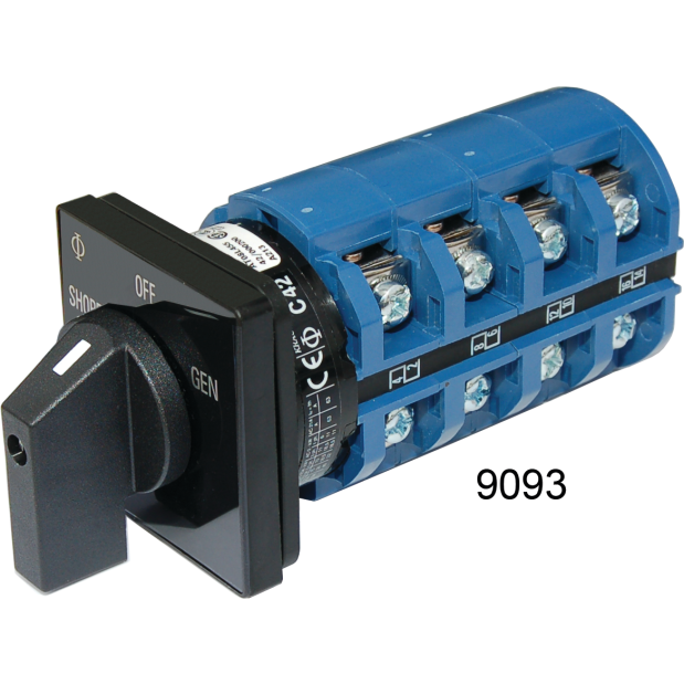 #6337 120&frasl;240V AC 2-Source Selector Rotary Switch &amp; Panels - 65A