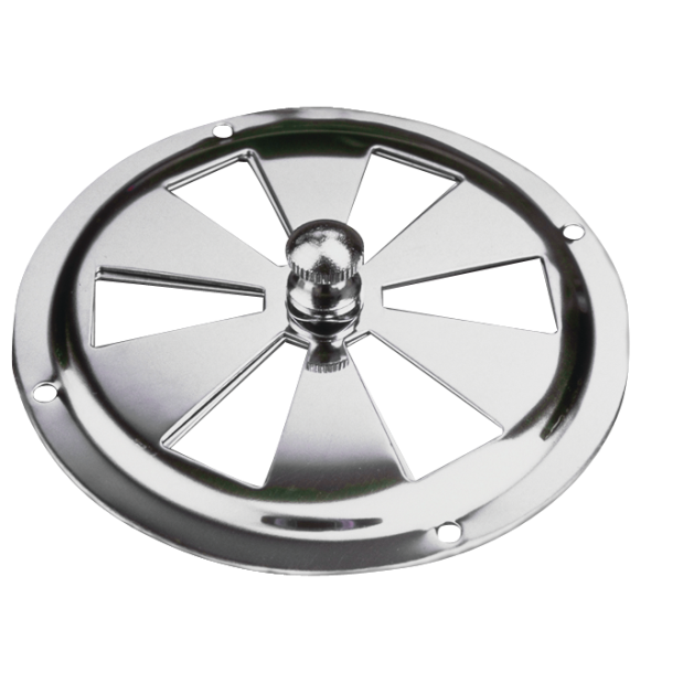 4IN SS BUTTERFLY VENT W/CENTER KNOB