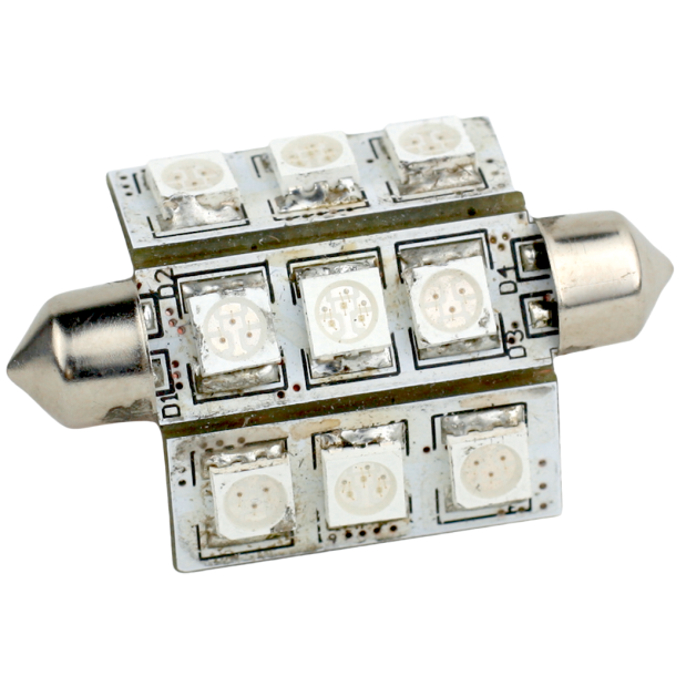 42MM FESTOON 9 LED BULB COOL WHT