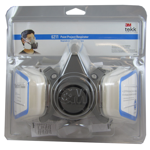 retailpack of 3M 6000 Series Half Facepiece Respirator Kit - Organic Vapor & P95 Filters