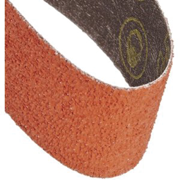 close up of 3M 977F Original Cubitron Abrasive Metalworking Belt