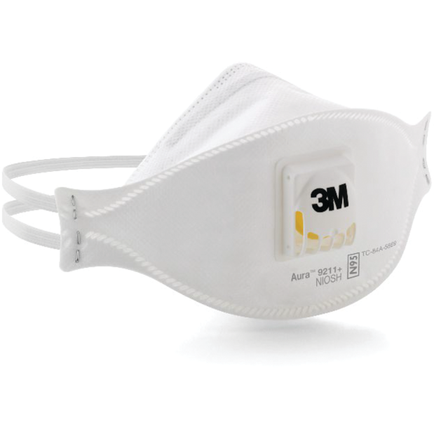 Aura Particulate Respirator 9211+ N95 Dust Mask