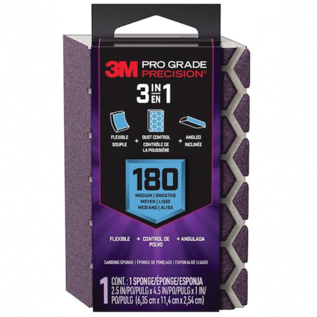 Pro Grade Precision 3-in-1 Sanding Sponges