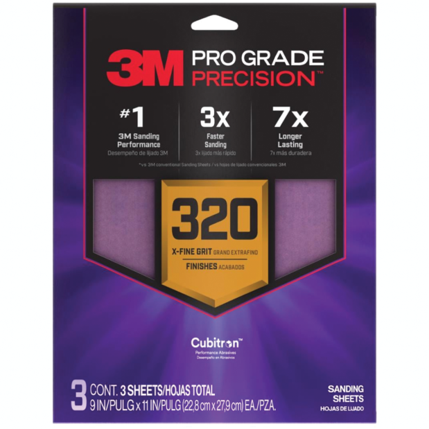Pro Grade Precision Faster Sanding Sanding Sheets - 9" x 11"
