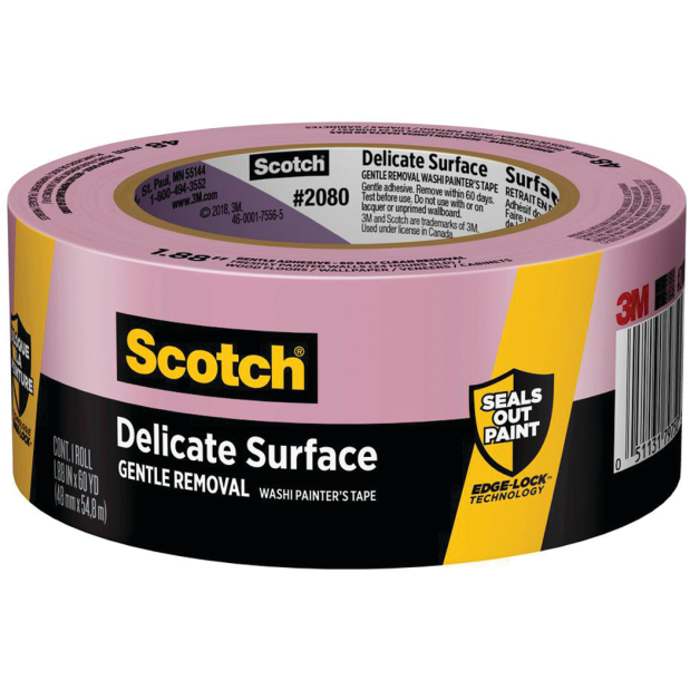 2080 Delicate Surface Purple Painter's Masking Tape - Safe Release