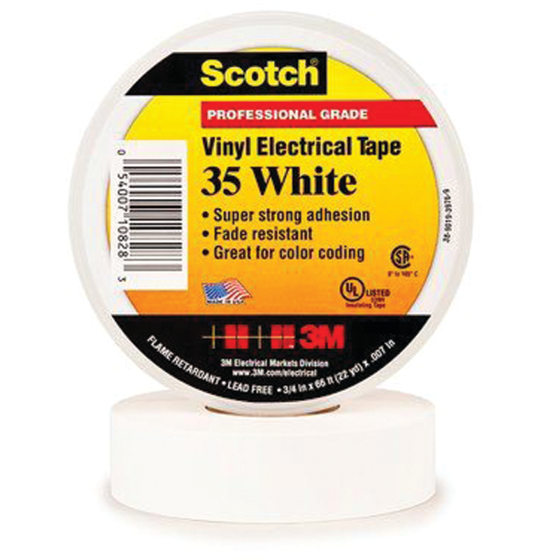 Scotch 35 Vinyl Electrical Tape For Color Coding