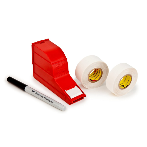 12177 of 3M Scotchcode Write-On Wire Marking/Labeling Tape and Dispenser 