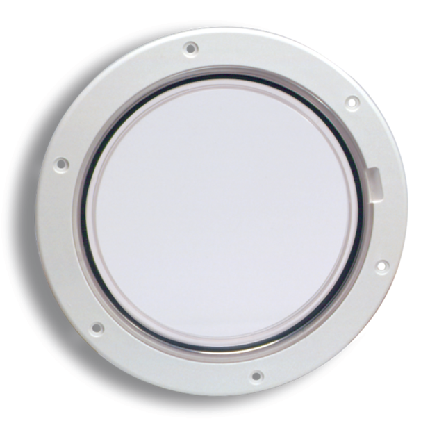 6IN WHT PRY-OUT DECK PLATE