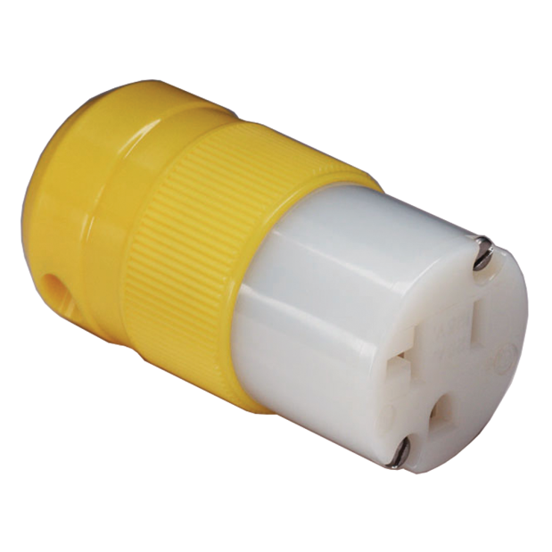 20A 125V Straight Blade Plug, Connector &amp; Receptacle