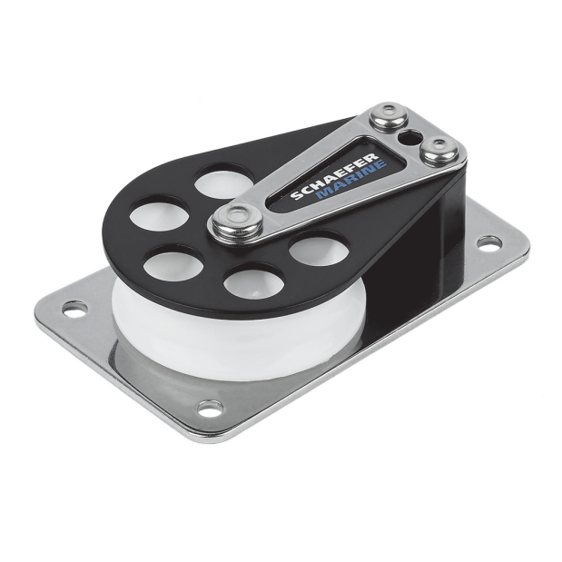 CHEEK BLOCK, W/PLASTIC SHEAVE