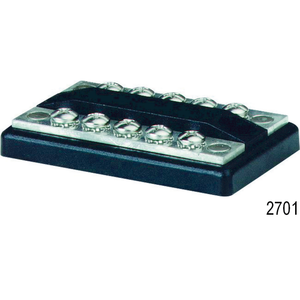 DualBus 100 Ampere Common Buses, DualBus 10 x 8-32 Screw Terminal