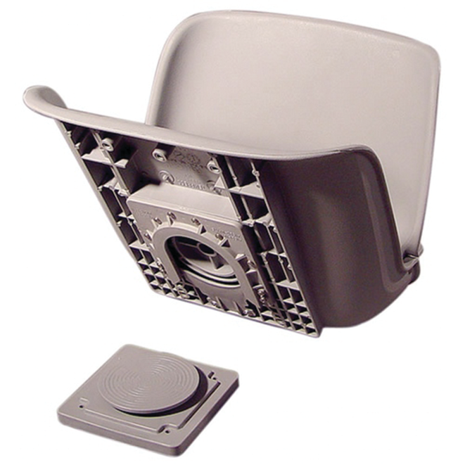 QUICK DISCONNECT SWIVEL SEAT GRAY