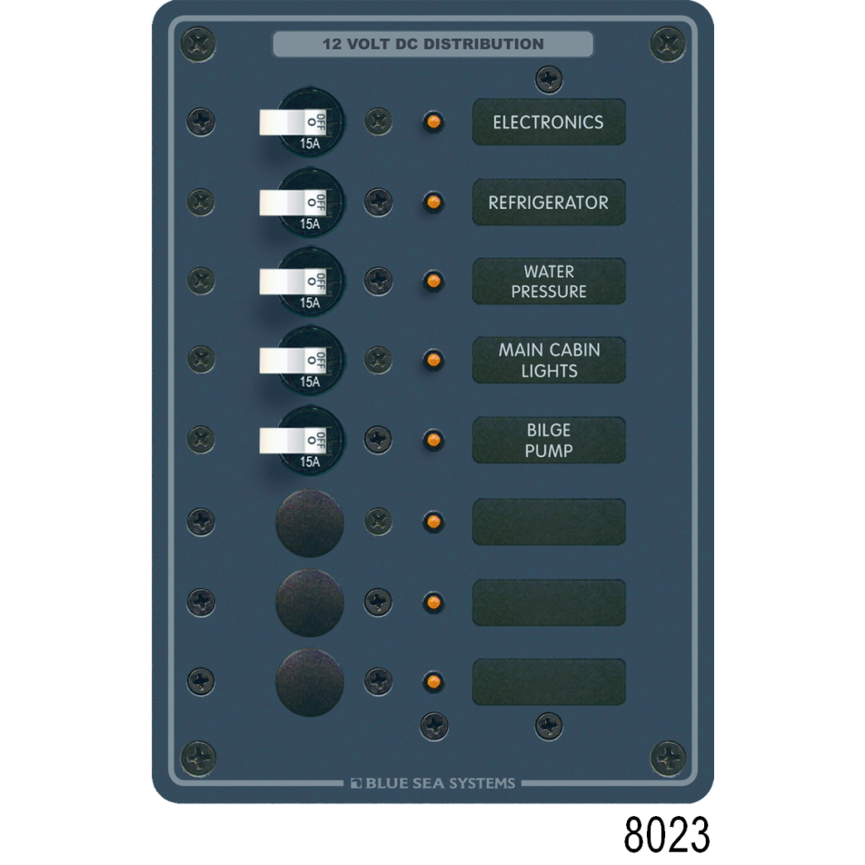 DC 3 Position Circuit Breaker Panel