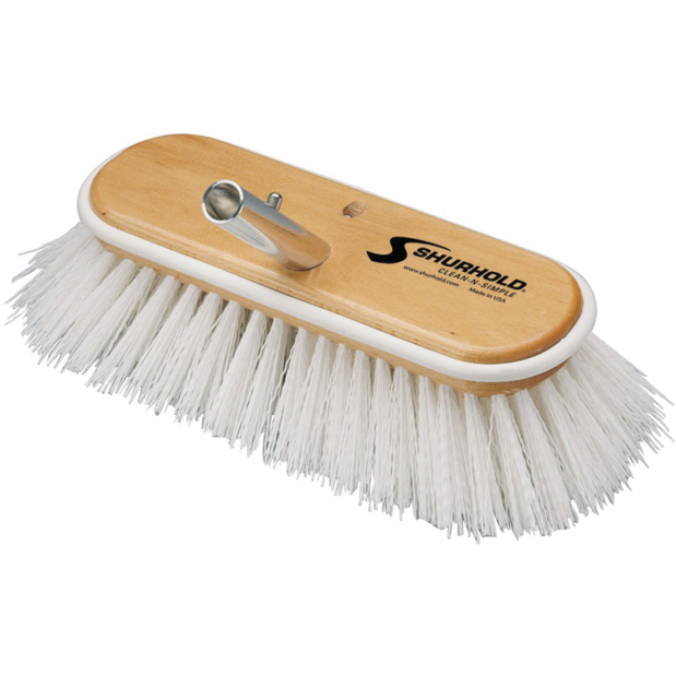 10.5IN X-STIFF WHT POLYPRO DECKBRUSH