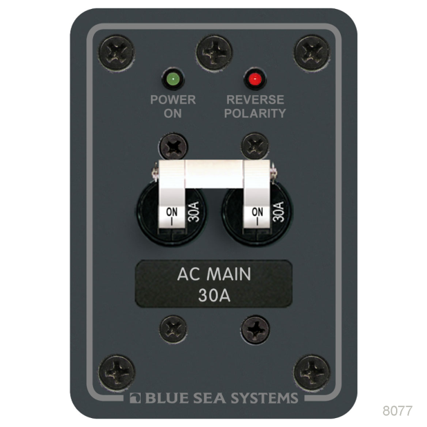 120 Volt AC Main Circuit Breaker Panel, 120V A SERIES PANEL 1 x 50A