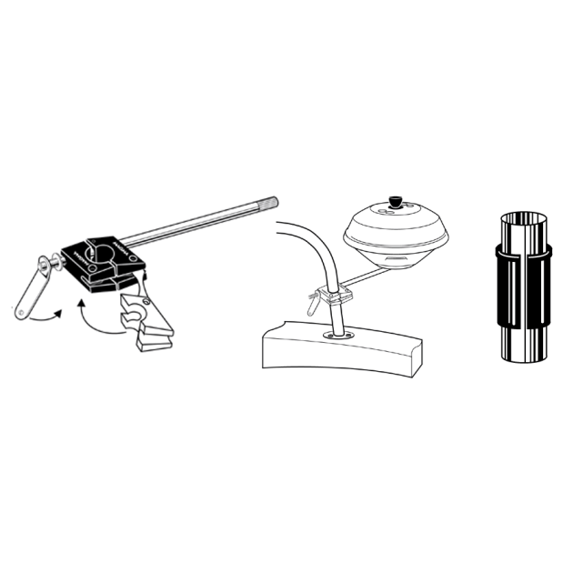 Round Rail BBQ Mount