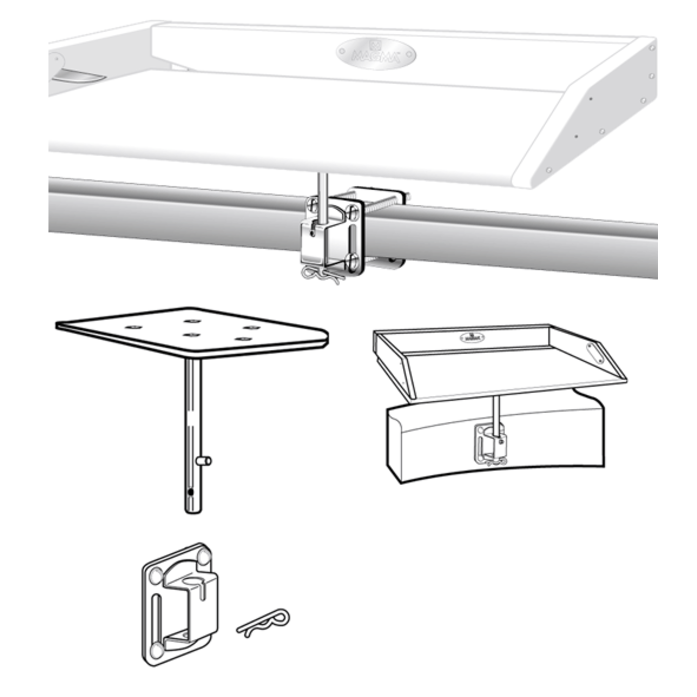 Side (Bulkhead) Mount or Square&frasl;Flat Rail Table Mount