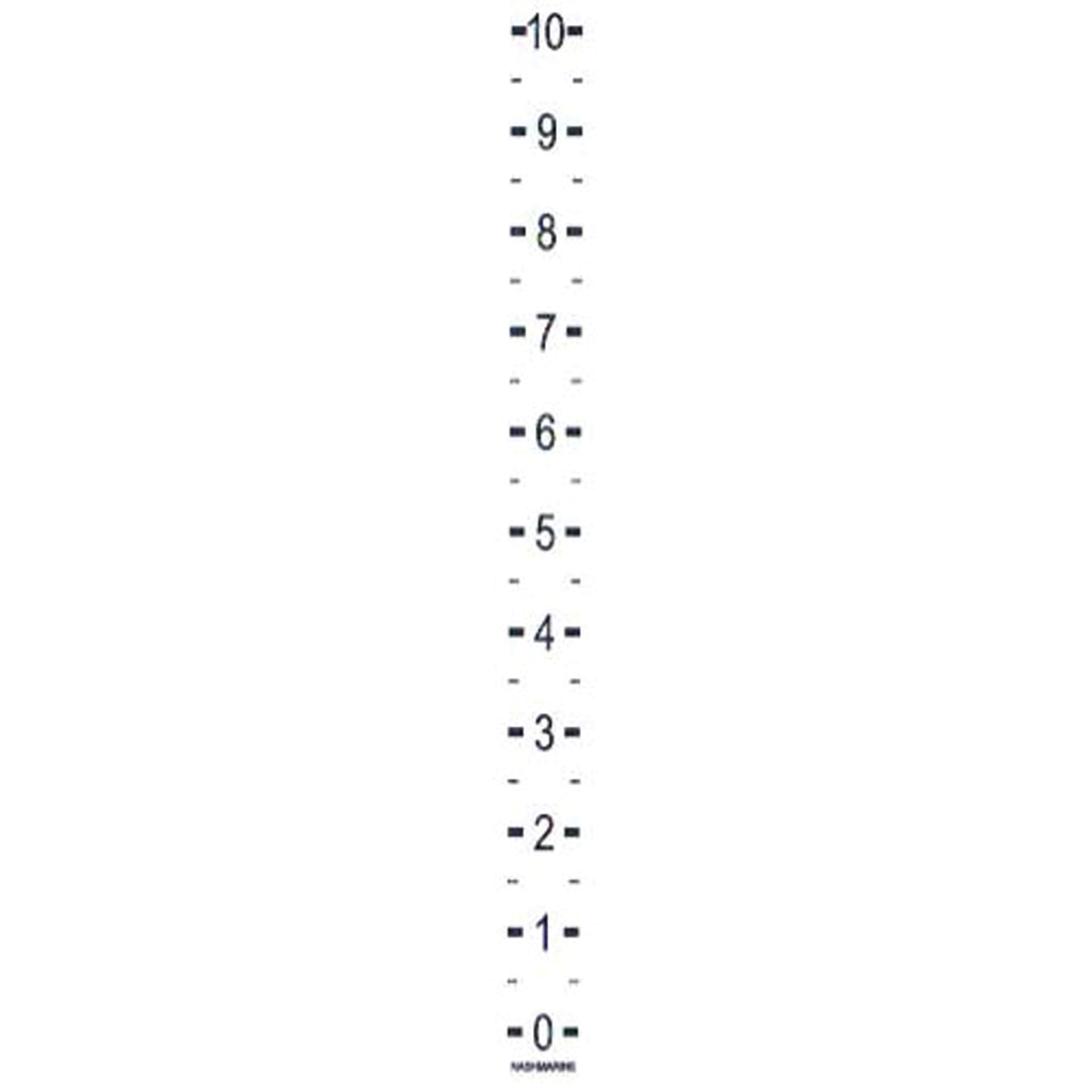 STICK-ON LINEAR SCALE LABEL(0IN-10IN)