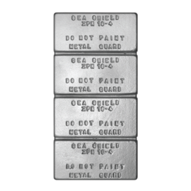 ZNC PLATE 6X12X1/2IN 4 SEGMENTS