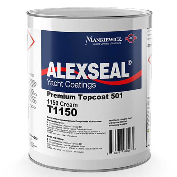 t1150-1 of Alexseal Yacht Coatings Premium Topcoat 501 - White Bases