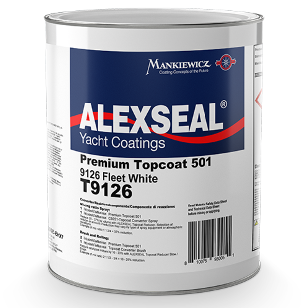 t9126-1 of Alexseal Yacht Coatings Premium Topcoat 501 - White Bases