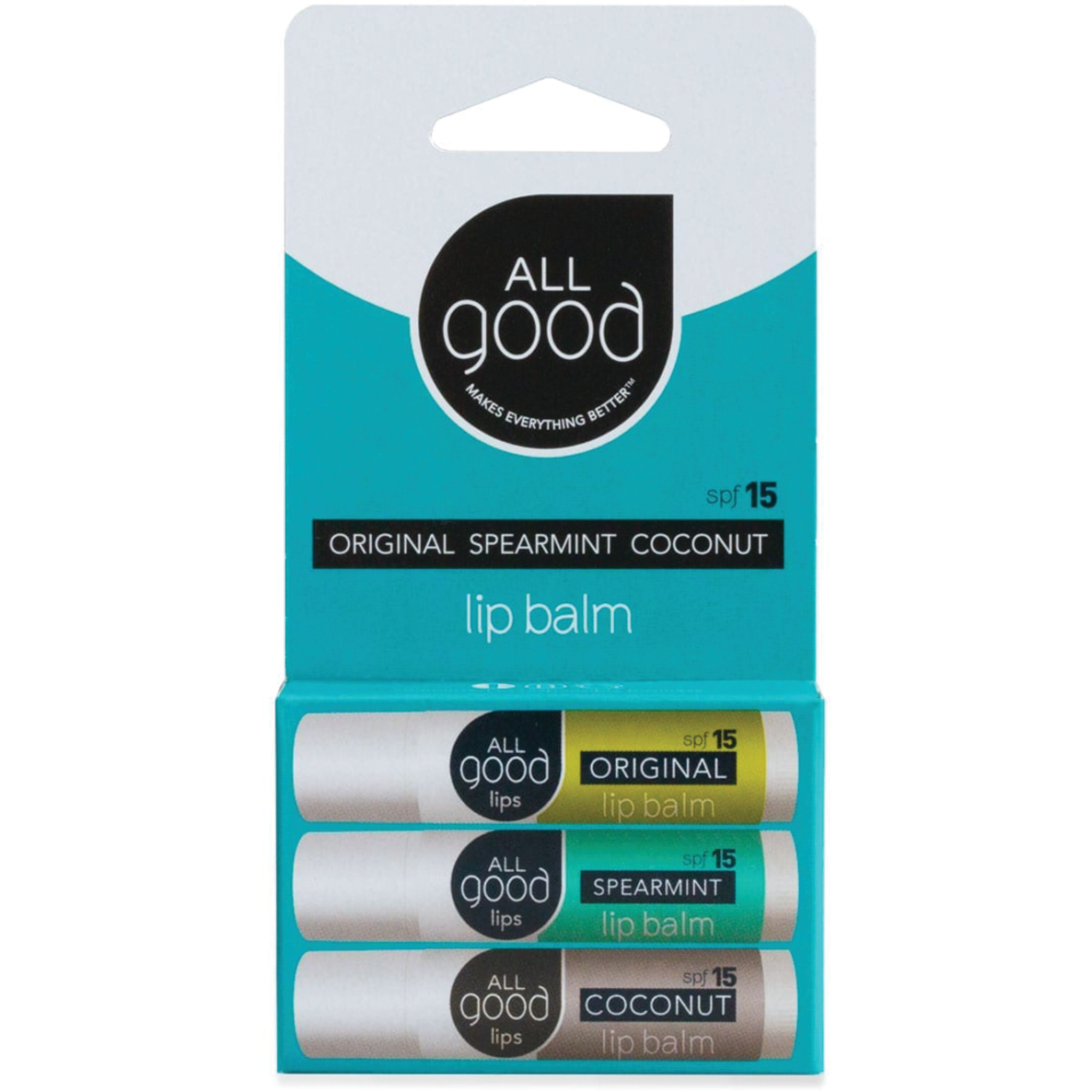 Assorted SPF 15 Lip Balms - 3-Pack