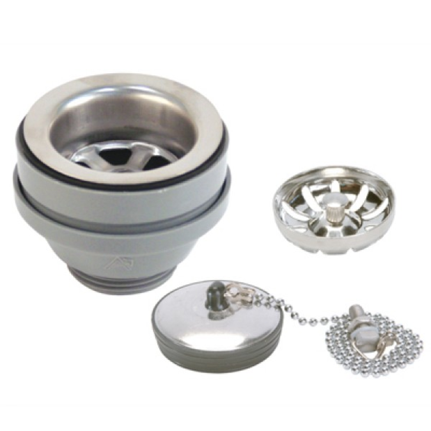 2" Straight Drain with Strainer