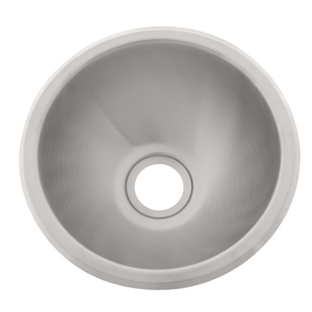top of Ambassador Marine Half Sphere Sink - Brushed SS Finish Without Studs
