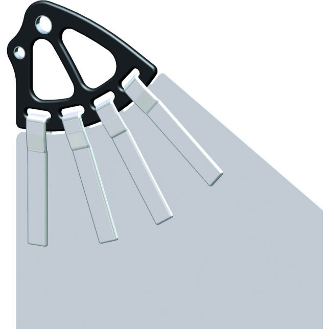 Antal Marine Hardware HS22.40 System - Large Roach Mainsail 60 Degree Headboard