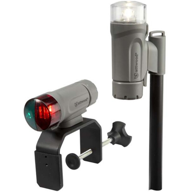 14194-7 of Attwood Clamp-On Portable Marine Boat Navigation Light Kit